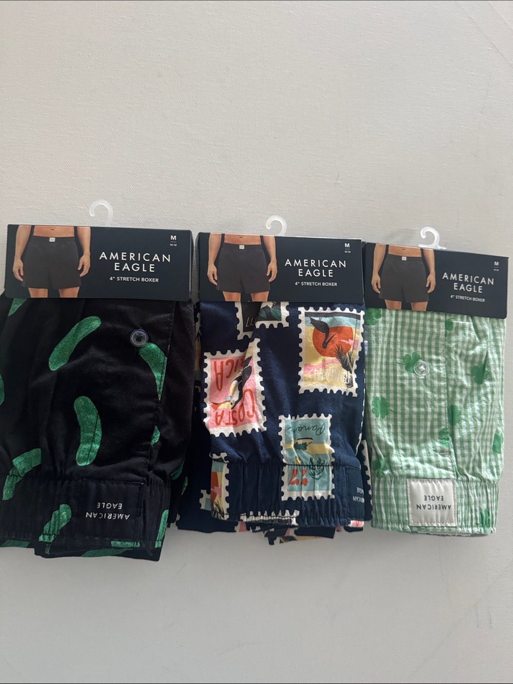American Eagle Boxers Mens Medium 3 Pack